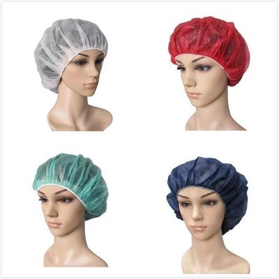 Laboratorios 21&quot; 24&quot; 10GSM 14GSM Negro de tejido no tejido de PP Red desechable para el cabello Redonda Tapón Bouffant