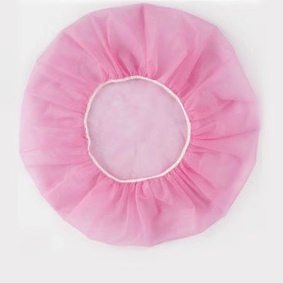 Cabello blanco azul rojo rosa elástico no tejido de PP red desechable para el cabello redonda gorra bufante impermeable