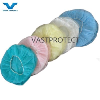 Laboratorios 21&quot; 24&quot; 10GSM 14GSM Negro de tejido no tejido de PP Red desechable para el cabello Redonda Tapón Bouffant