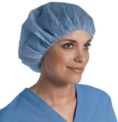 No tejido PP de una sola vez tapa redonda Bouffant para la protección de la salud Médico cirujano enfermera
