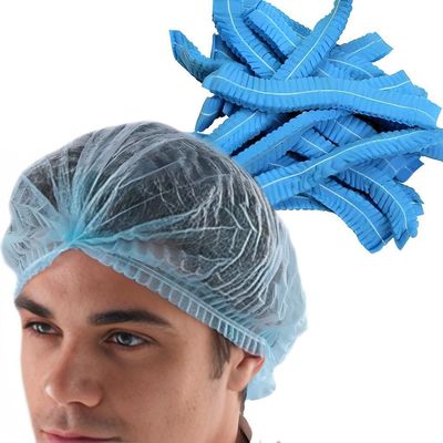 Estilo elástico único Procesamiento de alimentos Panadería Catering Capa cubierta de cabello Red de pelo Clip Mop Cap