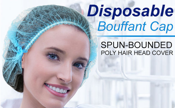 PP banda de pelo Bouffant Clip Mob Cap con varios colores y tamaños 3 años de validez