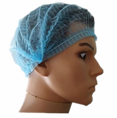 Muestra gratuita de una sola vez de red de pelo Bouffant Clip Band Mob Cap para protección a prueba de polvo