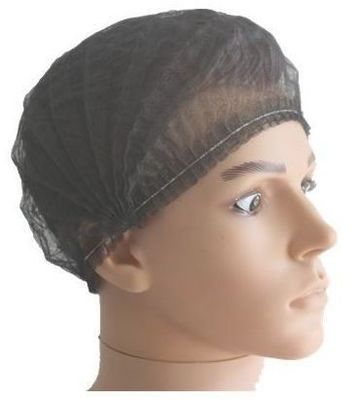 Muestra gratuita de una sola vez de red de pelo Bouffant Clip Band Mob Cap para protección a prueba de polvo