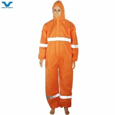 Etiqueta de protección contra el amianto Orange SMS Microporoso Reflector de una sola vez