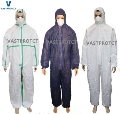Vestidos de protección desechables de tejido no tejido de PP SMS