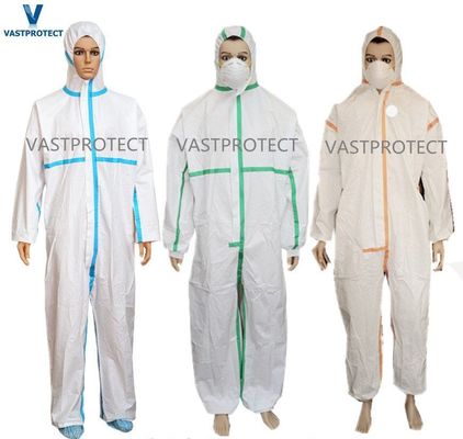 Trajes de un solo uso de cinta con costura sellada Conviente diseño todo en uno