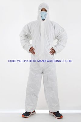 Todo en uno XL estructura impermeable respirable Tipo 5/6 Categoría 3 Reutilizable Blanco