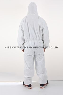 Todo en uno XL estructura impermeable respirable Tipo 5/6 Categoría 3 Reutilizable Blanco