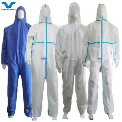50GSM CE Categoría 3 Tipo 5 6 Antiestático En1149 Ropa de protección desechable impermeable