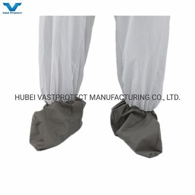 Seguridad industrial con cubierta desechable con cubierta de bota gris antideslizante y personalizable