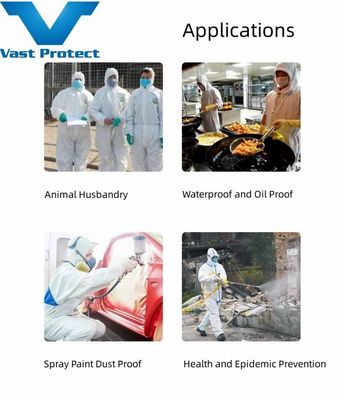 Compresores de protección blancos Tyvek 400 S-5XL totalmente cerrados con capucha