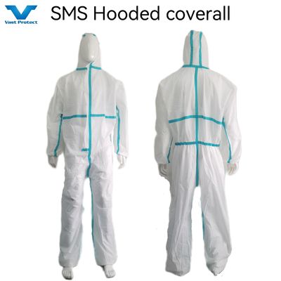 175*140cm aislamiento protector desechable SMS con costura de cinta adhesiva