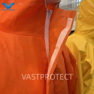 56GSM SMS Tyvek Tipo de protección industrial 5 6 Trajes con muestra de tipo reflectante