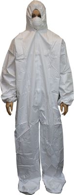 DuPont Tyvek Pintura blanca desechable Hazmat Tychemical Trabajo de cubierta Calderas Traje de seguridad de trabajo con collar de capucha