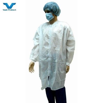 Abrigos de laboratorio desechables para visitantes para médicos enfermeras Directos Micro porosos/PP/SMS PP no tejido