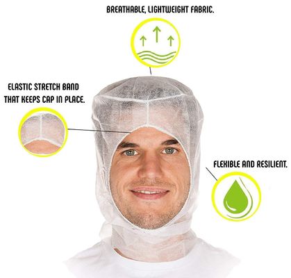 No tejido desechable PP Ninja astronauta espacial Balaclava capucha tapa de cabeza para 40 * 38 cm