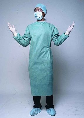 Vestido aislante desechable reforzado por SMS profesional para protección médica quirúrgica