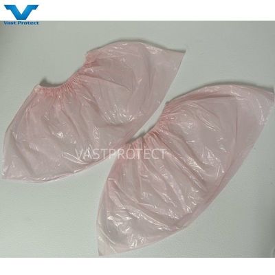 PE desechable 17X41cm impermeable cubierta de zapatos rosa para laboratorios gramos 2-30g fabricación