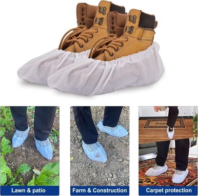17*40cm Tamaño A prueba de polvo Antiderrapante Botines desechables Protector de cubierta para protección