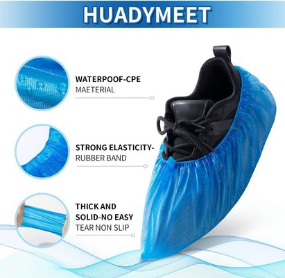 Cubierta de zapatos PE CPE para procedimientos dentales de peso ligero de 15*36cm hecha a mano o a máquina