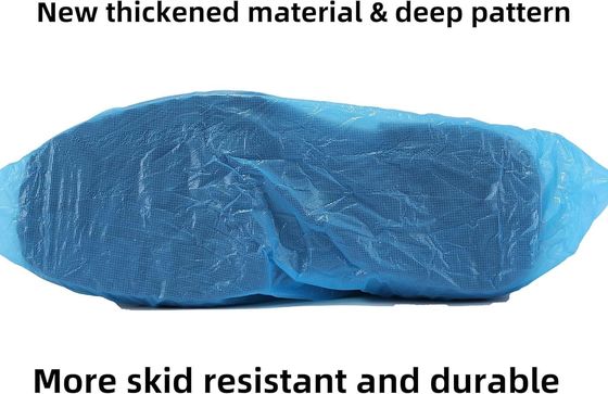 Cubierta de zapatos PE CPE para procedimientos dentales de peso ligero de 15*36cm hecha a mano o a máquina