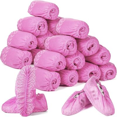 18*41cm Estilo elástico Reutilizables no tejidos de PP/PE/CPE Capa de calzado para suministros dentales