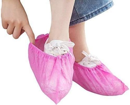 18*41cm Estilo elástico Reutilizables no tejidos de PP/PE/CPE Capa de calzado para suministros dentales