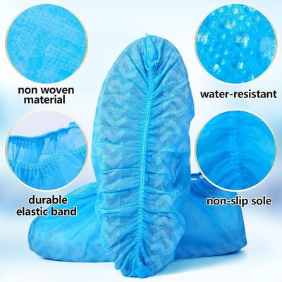 18*41cm Estilo elástico Reutilizables no tejidos de PP/PE/CPE Capa de calzado para suministros dentales
