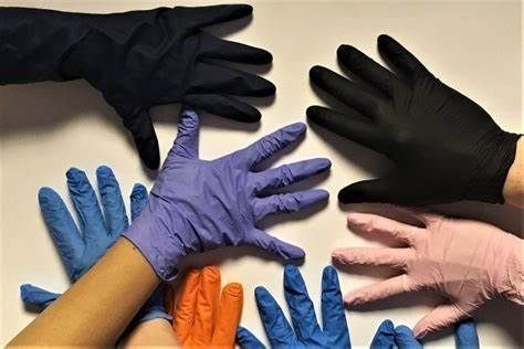 Examen médico desechable Guantes de nitrilo azules Bolso certificado ISO de 10 cajas 100 guantes