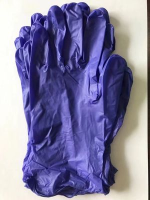 Guantes de examen desechables sin polvo no estériles mezclados con nitrilo-vinilo de 240 mm de longitud