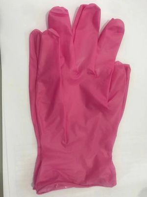Guantes de examen desechables sin polvo no estériles mezclados con nitrilo-vinilo de 240 mm de longitud