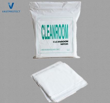 Limpiador de cuarto limpio de microfibra de 9 * 9 pulgadas para limpieza de pantalla libre de cinta 100% poliéster
