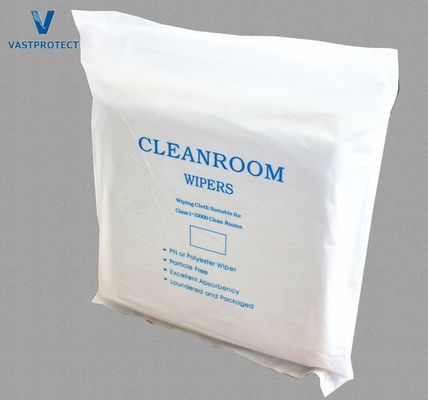 VPT801 9 * 9 pulgadas de borde sellado por láser libre de partículas libre de lino limpiadores de cuarto limpio de microfibra